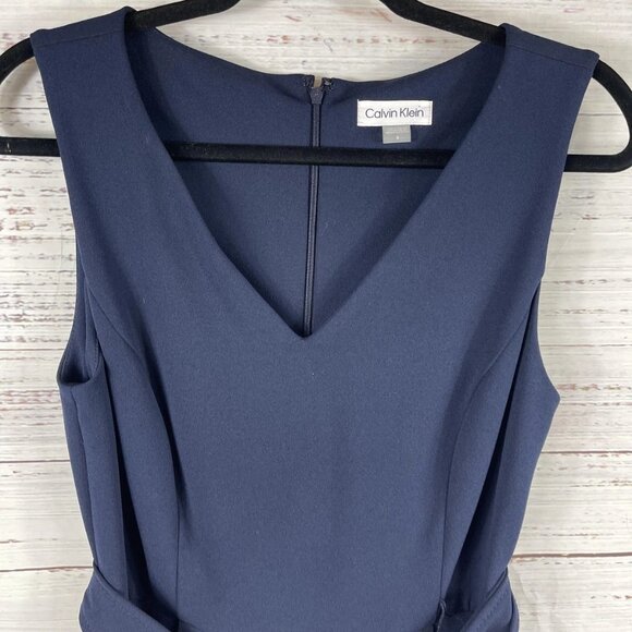 Calvin Klein Jumpsuit Womens Navy Blue Sleeveless - Picture 5 of 8